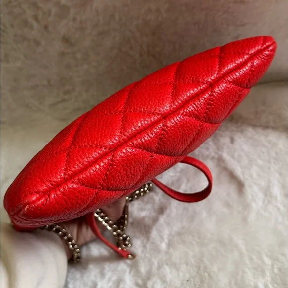 Kate Spade Cherry Red Quilted Shoulder Bag - Picture 2 of 4